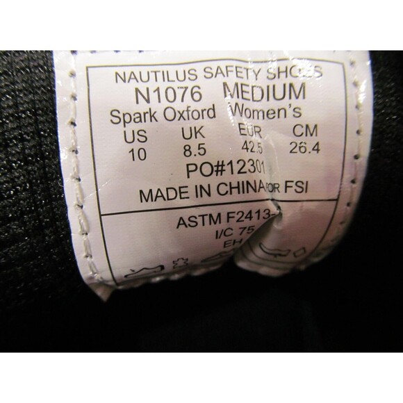 Nautilus Spark Oxford Animal Print Safety Shoes Womens Size US 10 EUR 42.5 - Picture 8 of 16